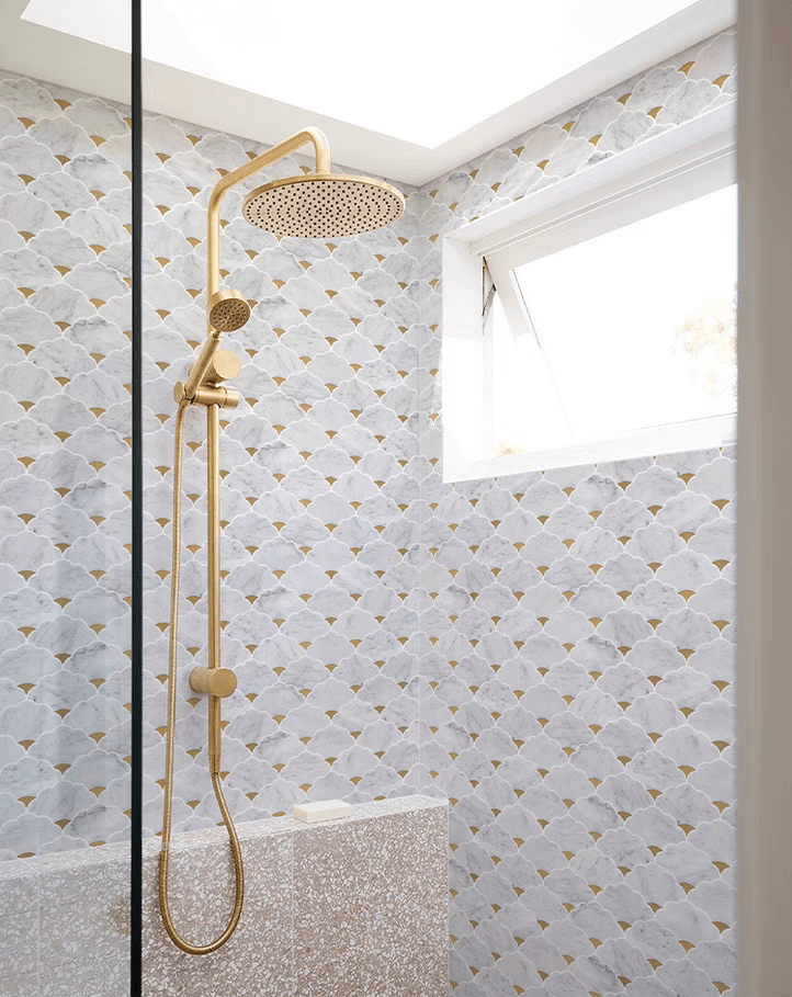 โมเสคหินอ่อน TIMELESS TILES รุ่น LUCKY CLOUD 23.7X29.8 ซม. สี CARRARA WHITE_5